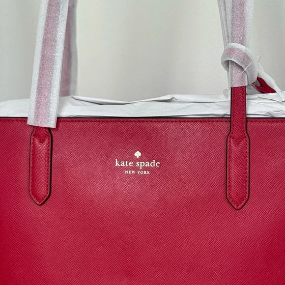 NWT ♠️ kate spade ♠️ Jana Medium Tote - Perfect Cherry 🍒 (Red) - Picture 12 of 13